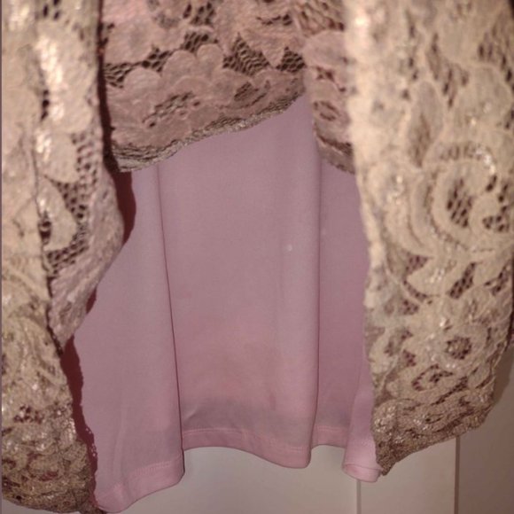 Stunning Floral Lace Top with Attached Pink Tank - Christopher & Banks, 2X - Picture 4 of 7